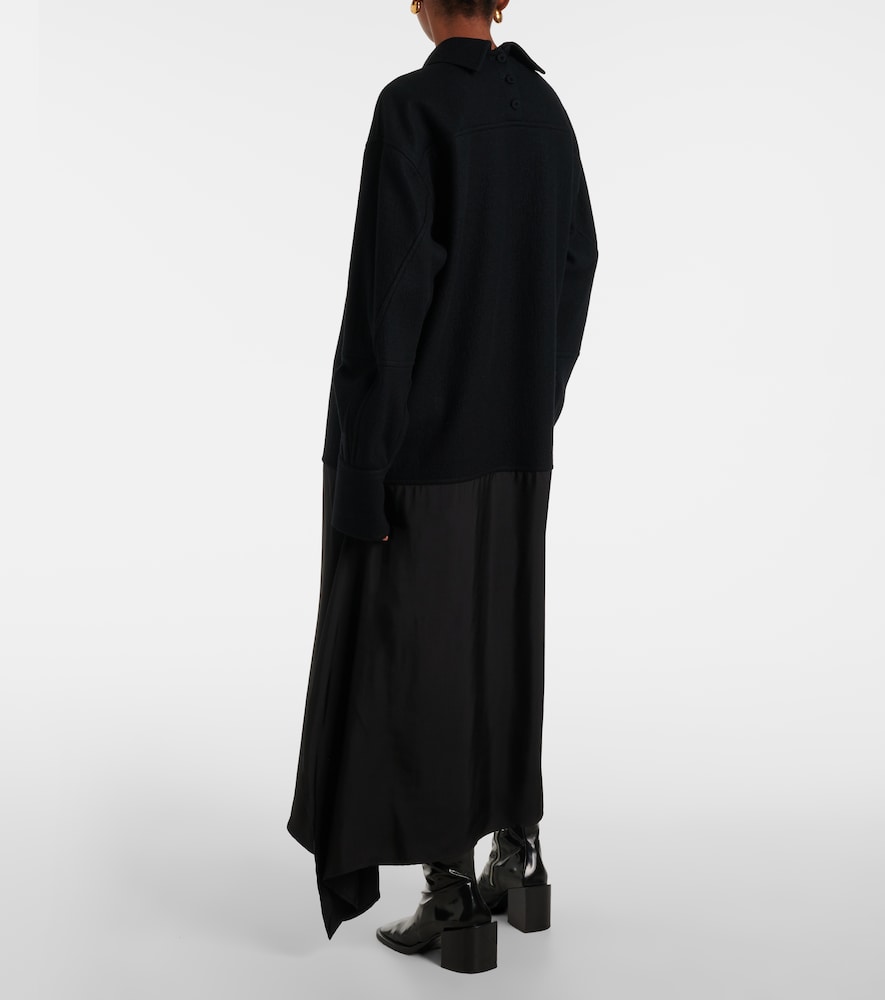 Jil Sander Convertible wool midi dress