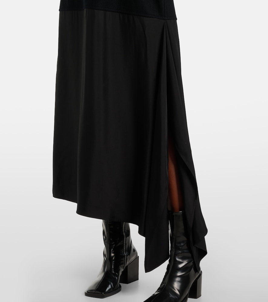 Jil Sander Convertible wool midi dress