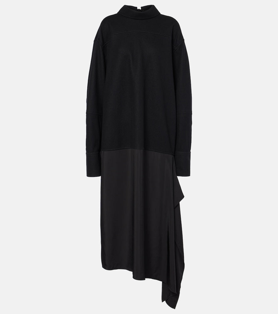 Jil Sander Convertible wool midi dress. Jil Sander 可转换羊毛中长连衣裙
