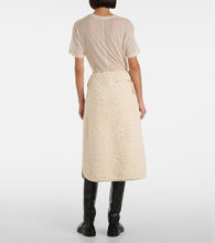 Jil Sander Cotton fleece midi skirt