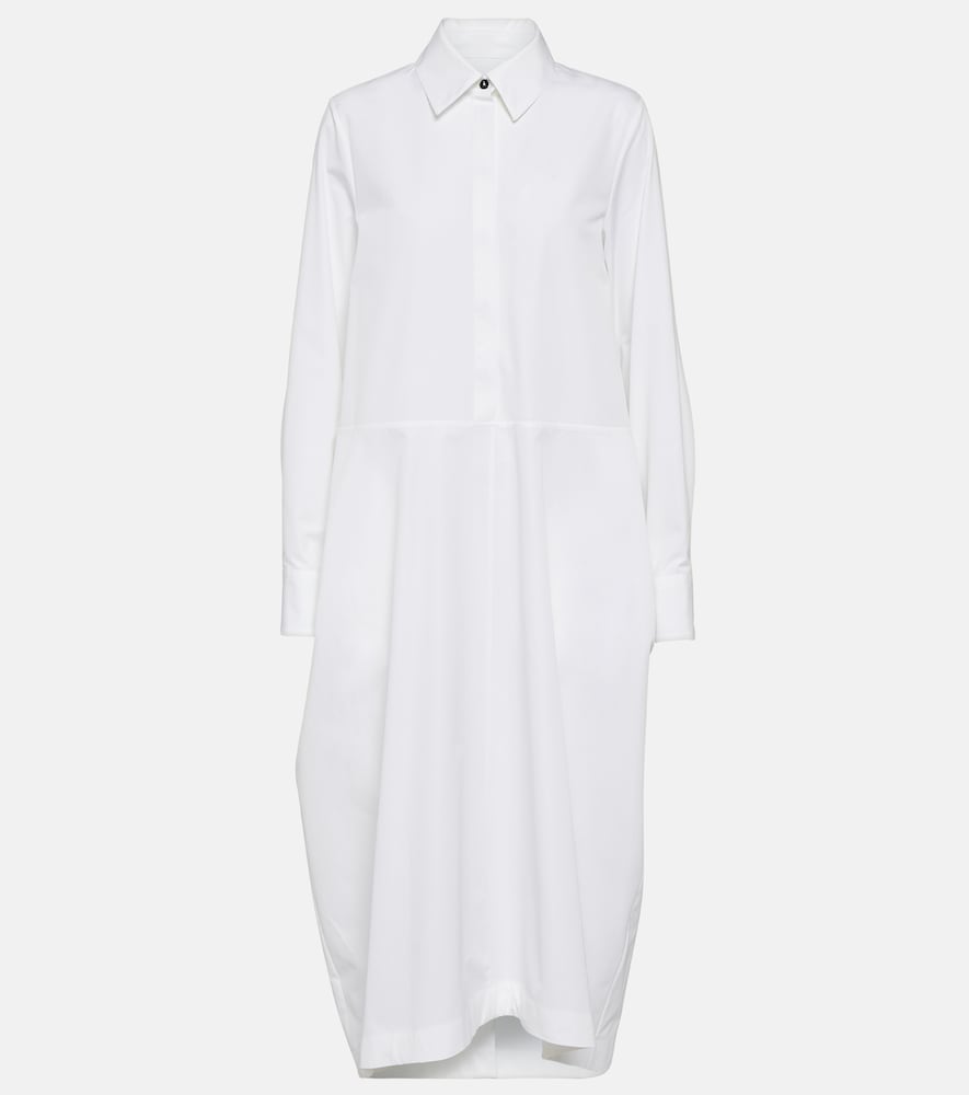 Jil Sander Cotton poplin shirt dress. Jil Sander 棉质府绸衬衫裙