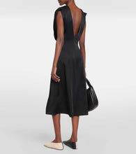 Jil Sander Draped satin midi dress