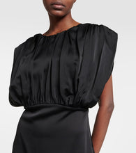 Jil Sander Draped satin midi dress