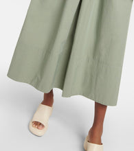 Jil Sander Drawstring cotton poplin midi dress