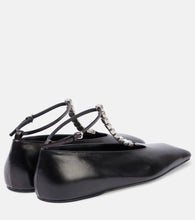 Jil Sander Embellished leather ballet flats