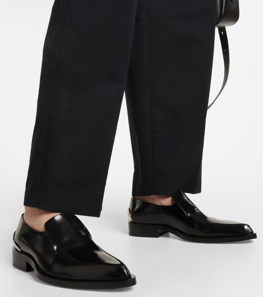 Jil Sander Embellished leather loafers