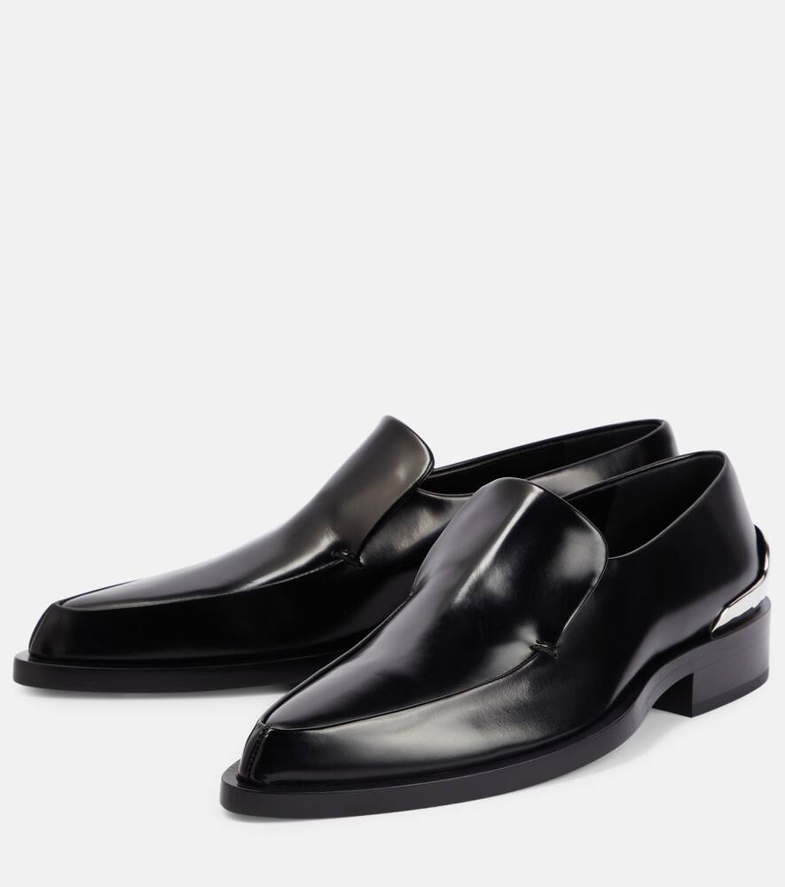 Jil Sander Embellished leather loafers
