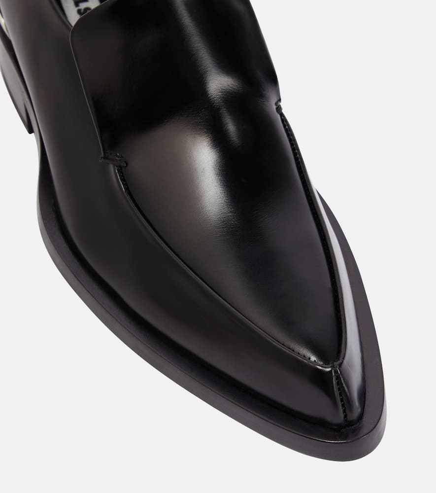 Jil Sander Embellished leather loafers