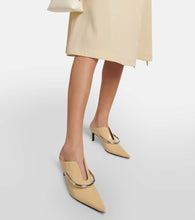 Jil Sander Embellished leather mules