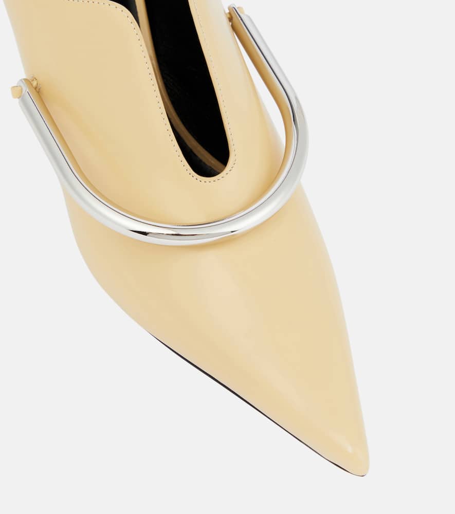 Jil Sander Embellished leather mules