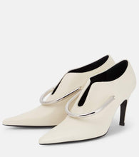 Jil Sander Embellished leather pumps