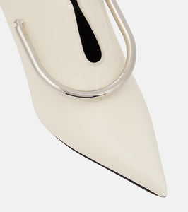 Jil Sander Embellished leather pumps