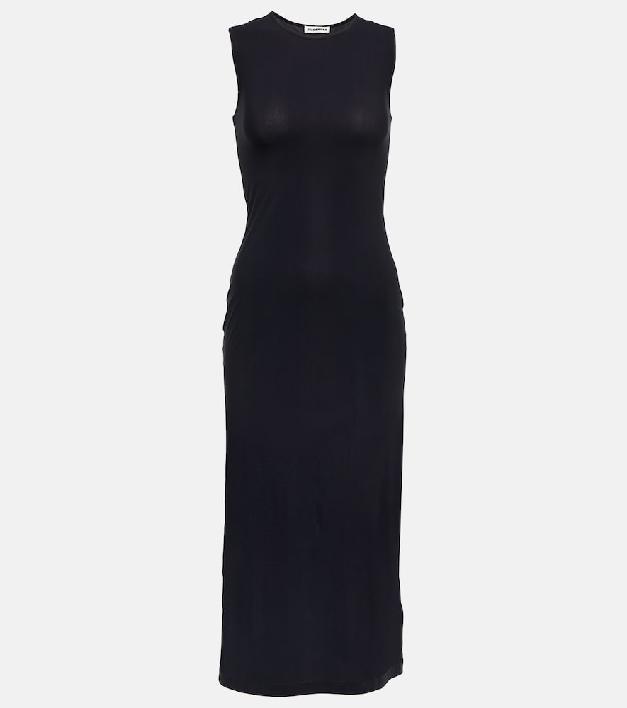 Jil Sander Fitted jersey midi dress. Jil Sander 修身针织中长连衣裙