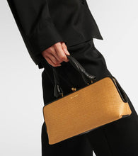 Jil Sander Goji Small raffia-effect tote bag
