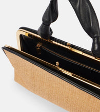 Jil Sander Goji Small raffia-effect tote bag