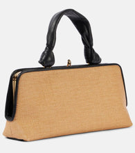 Jil Sander Goji Small raffia-effect tote bag