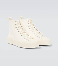 Jil Sander High-top canvas sneakers