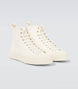 Jil Sander High-top canvas sneakers