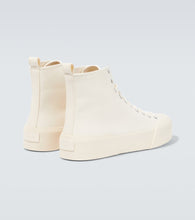 Jil Sander High-top canvas sneakers