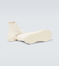 Jil Sander High-top canvas sneakers