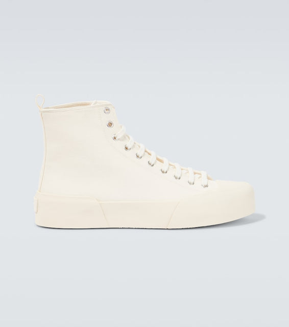 Jil Sander High-top canvas sneakers