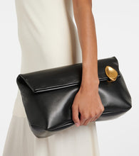 Jil Sander Jewel Zip Small leather clutch
