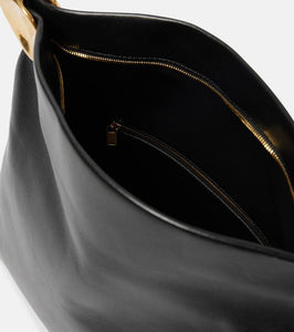 Jil Sander Jewel Zip Small leather clutch