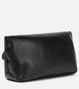 Jil Sander Jewel Zip Small leather clutch