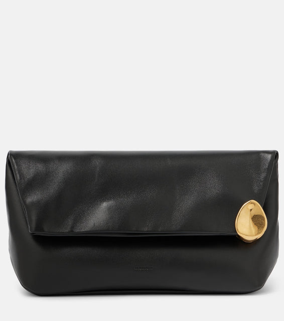Jil Sander Jewel Zip Small leather clutch. Shop Jil Sander Clutches for women now.