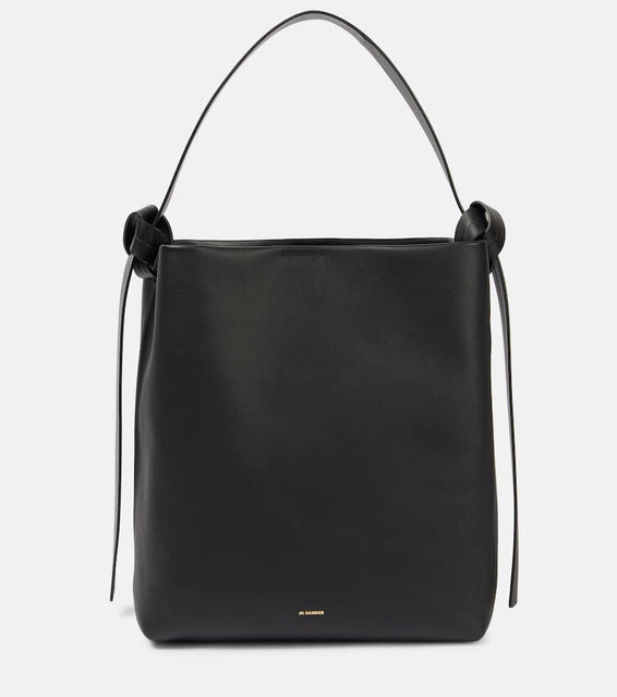 Jil Sander Knot Medium leather tote bag. Shop Jil Sander Tote Bags for women now.