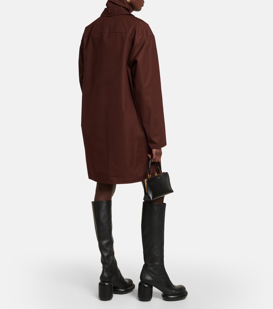 Jil Sander Layered cotton minidress