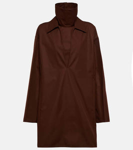 Jil Sander Layered cotton minidress