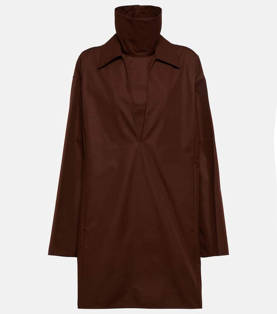 Jil Sander Layered cotton minidress