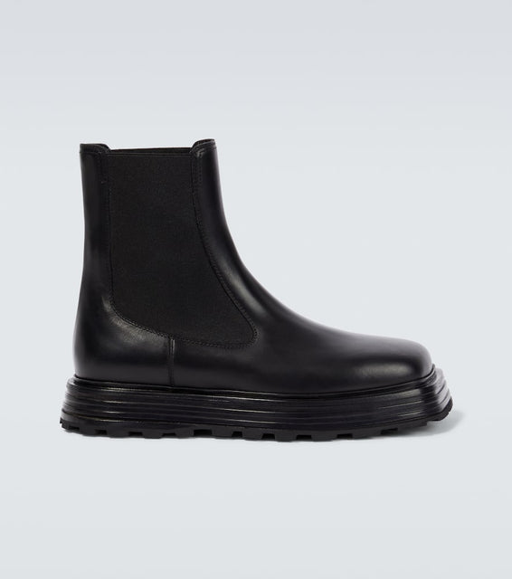 Jil Sander Leather Chelsea boots