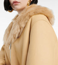 Jil Sander Leather and shearling jacket
