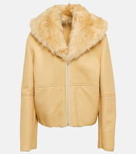Jil Sander Leather and shearling jacket