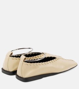 Jil Sander Leather ballet flats
