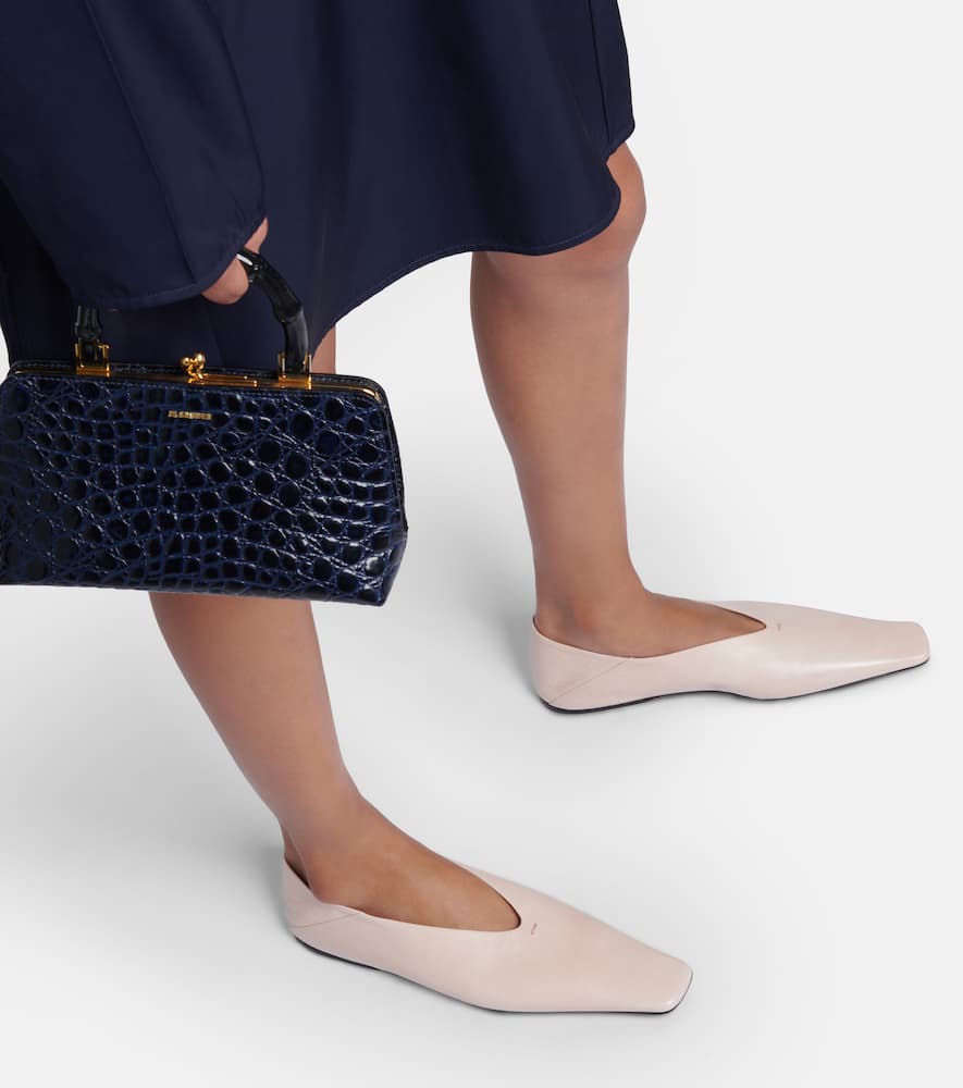Jil Sander Leather ballet flats