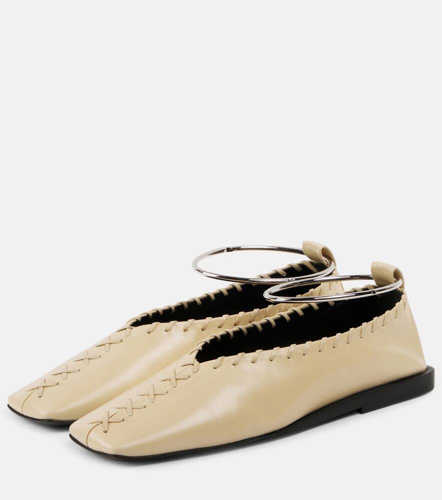 Jil Sander Leather ballet flats
