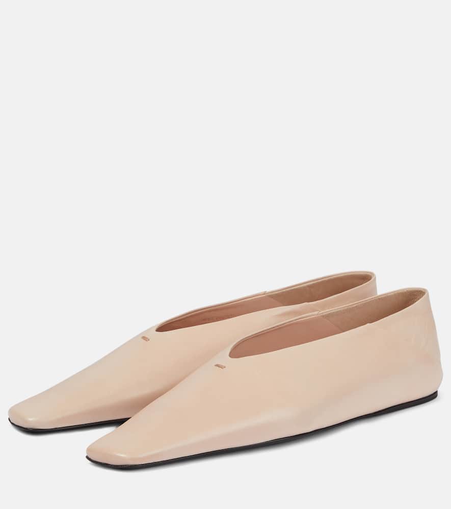 Jil Sander Leather ballet flats