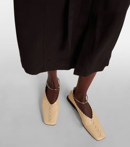 Jil Sander Leather ballet flats