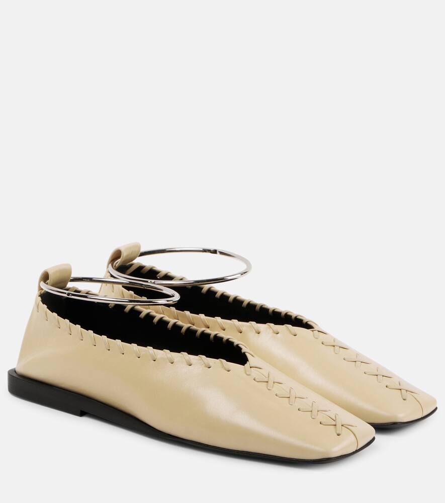 Jil Sander Leather ballet flats
