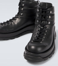 Jil Sander Leather hiking boots