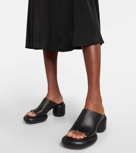 Jil Sander Leather platform sandals