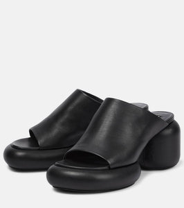 Jil Sander Leather platform sandals