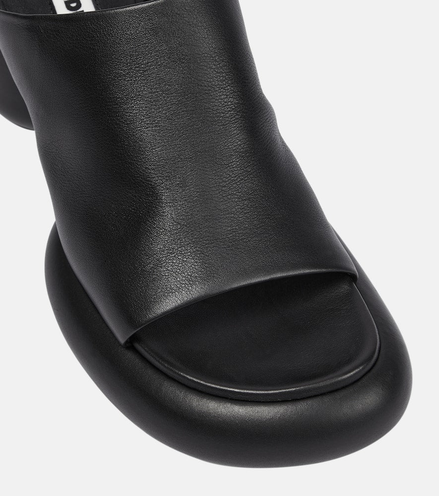 Jil Sander Leather platform sandals