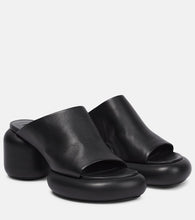 Jil Sander Leather platform sandals