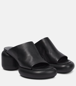 Jil Sander Leather platform sandals