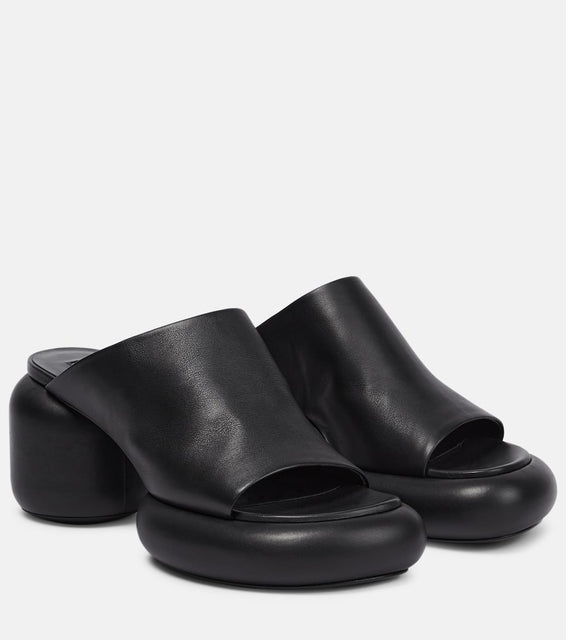 Jil Sander Leather platform sandals