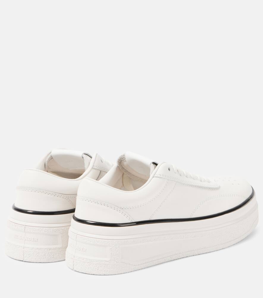 Jil Sander Leather platform sneakers